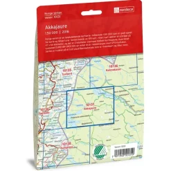 Akkajaure Nordeca Norge 1:50 000 10131