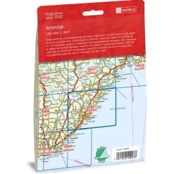 Arendal Nordeca Norge 1:50 000 10007