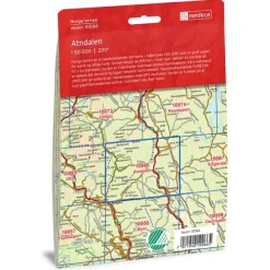 Atndalen Nordeca Norge 1:50 000 10066