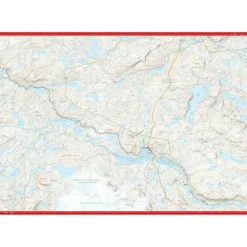 Aurlandsdalen Finse Calazo Høyfjellskart 1:25 000