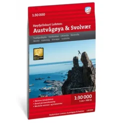 Austvågøya Svolvær Calazo Høyfjellskart 1:30 000 Lofoten