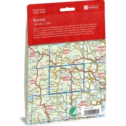 Bandak Nordeca Norge 1:50 000 10018