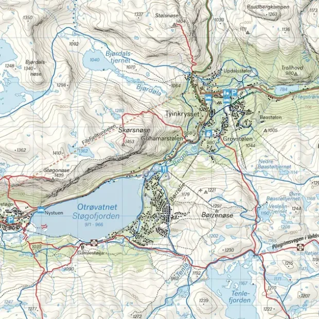 Beitostølen Filefjell Calazo Turkart 1:50 000