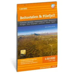 Beitostølen Filefjell Calazo Turkart 1:50 000