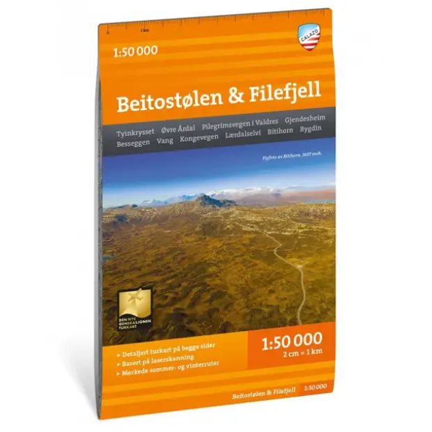 Beitostølen Filefjell Calazo Turkart 1:50 000
