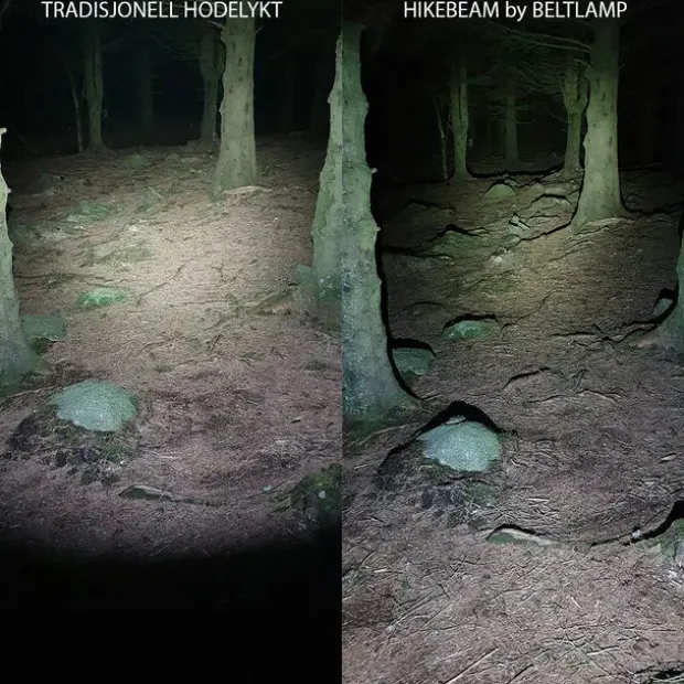 Beltelykt 400 lm Beltlamp Hikebeam 400