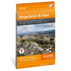 Bergsdalen Voss Calazo Turkart 1:50 000