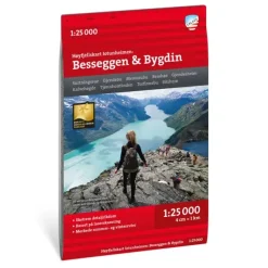 Besseggen Bygdin Calazo Høyfjellskart 1:25 000 Jotunheime