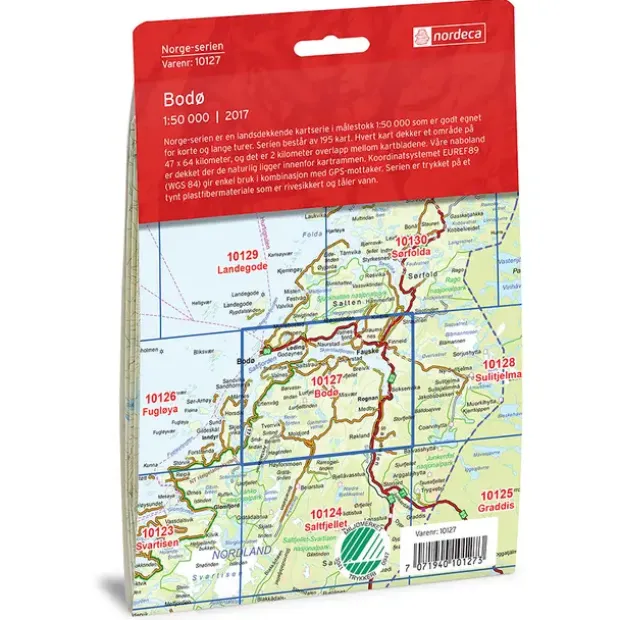 Bodø Nordeca Norge 1:50 000 10127