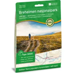 Breheimen Nasjonalpark Nordeca Topo 1:50 000 3011