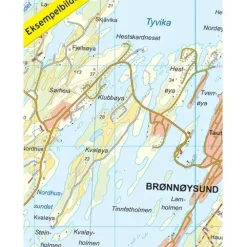 Brønnøysund Nordeca Topo 1:25 000 3750