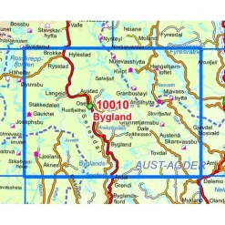 Bygland Nordeca Norge 1:50 000 10010