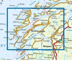 De syv søstre Nordeca Topo 1:50 000 3051