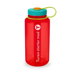 DNT-flaske turen starter med T Nalgene Wide Sustain 1 liter Red DNT