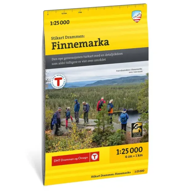 Drammen Finnemarka Calazo Stikart 1:25 000
