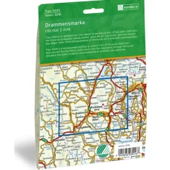 Drammensmarka Nordeca Topo 1:50 000 3016