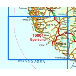 Egersund Nordeca Norge 1:50 000 10004
