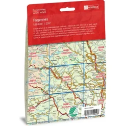 Fagernes Nordeca Norge 1:50 000 10049