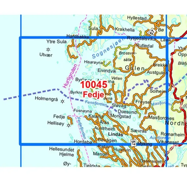 Fedje Nordeca Norge 1:50 000 10045