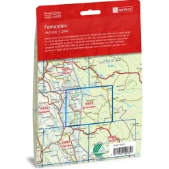 Femunden Nordeca Norge 1:50 000 10075