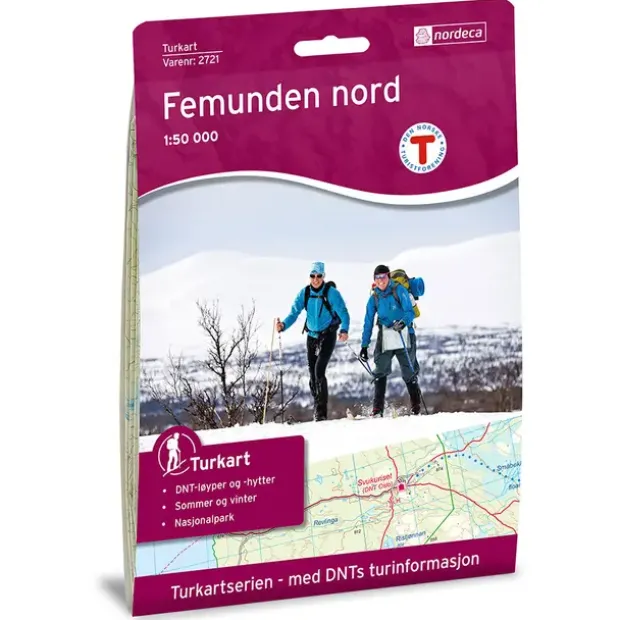 Femunden Nord Nordeca Turkart 1:50 000 2721