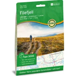 Filefjell Nordeca Topo 1:50 000 3013