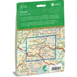 Filefjell Nordeca Topo 1:50 000 3013