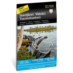Finland: Inarijärvi Vätsäri Tsarmituntur Calazo Skjærgårdskart 1:100 000 1:25 000