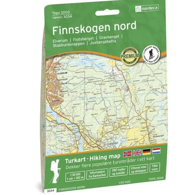 Finnskogen Nord Nordeca Topo 1:50 000 3034