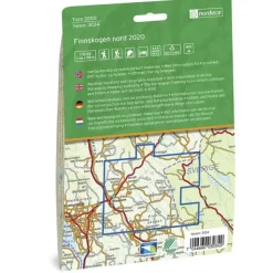Finnskogen Nord Nordeca Topo 1:50 000 3034
