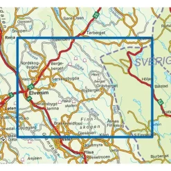 Finnskogen Nord Nordeca Topo 1:50 000 3034