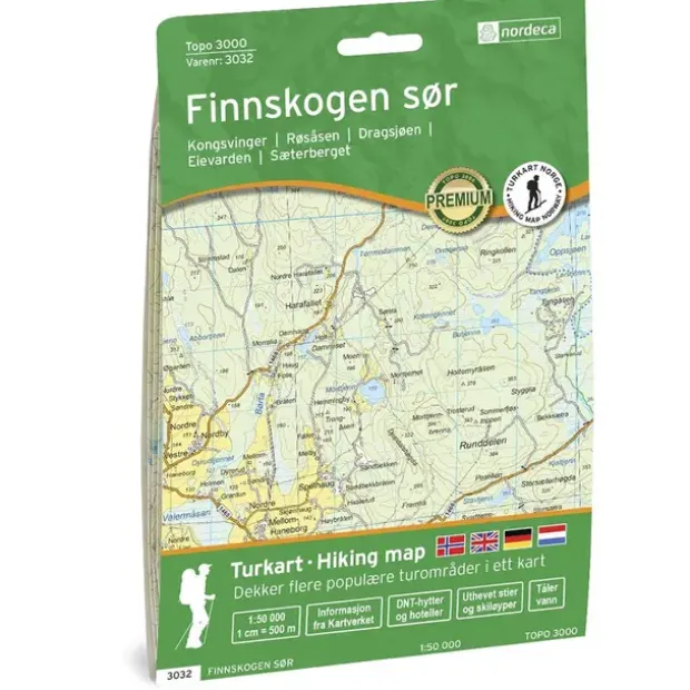 Finnskogen Sør Nordeca Topo 1:50 000 3032