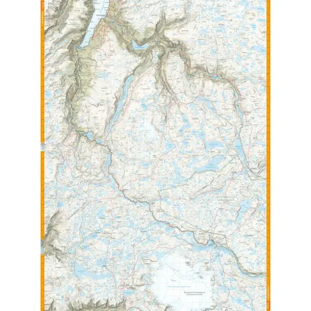 Finse Hallingskarvet Aurlandsdalen Calazo Turkart 1:50 000