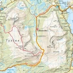 Fjordruta Calazo Turkart 1:50 000