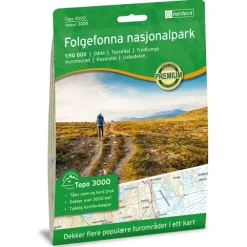 Folgefonna Nasjonalpark Nordeca Topo 1:50 000 3005