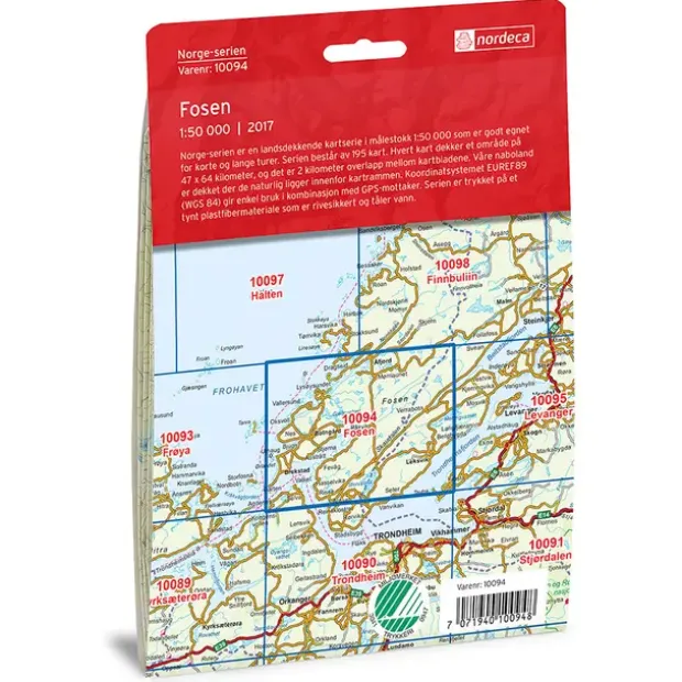 Fosen Nordeca Norge 1:50 000 10094