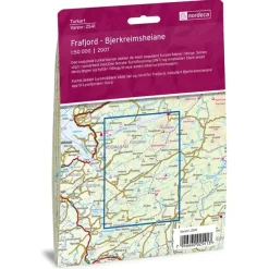 Frafjord-Bjerkreimsheiane Nordeca Turkart 1:50 000 2541