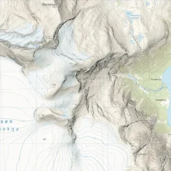 Frostisen Nuorjjovárri Calazo Høyfjellskart 1:25 000 Narvik