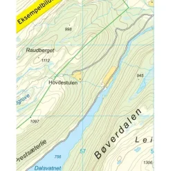 Galdhøpiggen-Glittertinden Nordeca Topo 1:25 000 3752