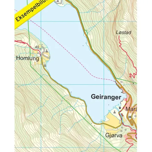 Geirangerfjorden Nordeca Topo 1:25 000 3753
