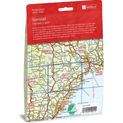 Gjerstad Nordeca Norge 1:50 000 10011