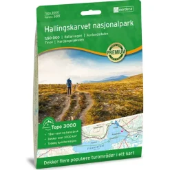 Hallingskarvet nasjonalpark Nordeca Topo 1:50 000 3001