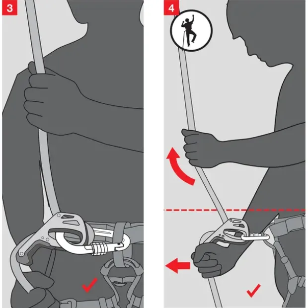Halv-automatisk taubrems og karabiner Mammut Smart 2 Belay Package 0139