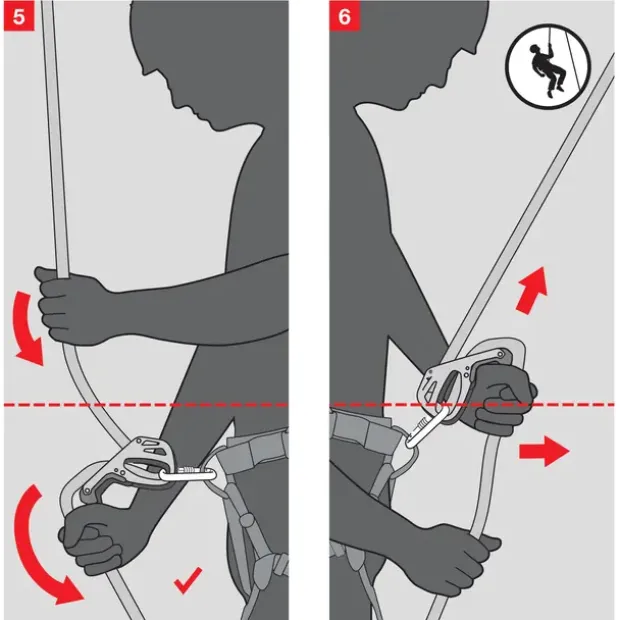 Halv-automatisk taubrems og karabiner Mammut Smart 2 Belay Package 0139