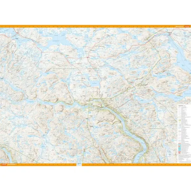 Hardangervidda sør Calazo Turkart 1:50 000