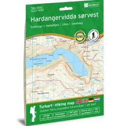 Hardangervidda sørvest Nordeca Topo 1:50 000 3054