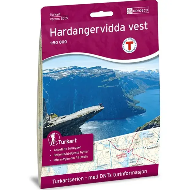 Hardangervidda Vest Nordeca Turkart 1:50 000 2659