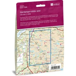 Hardangervidda Vest Nordeca Turkart 1:50 000 2659