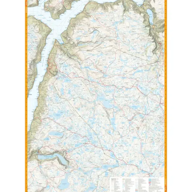 Hardangervidda vest Trolltunga Folgefonn Calazo Turkart 1:50 000