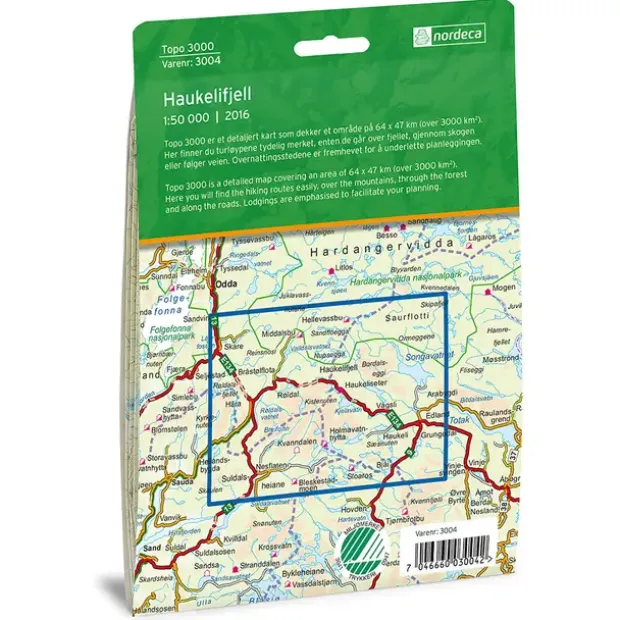 Haukelifjell Nordeca Topo 1:50 000 3004